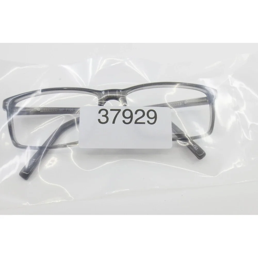 MP 7106 Gray Rectangular Eyeglass Frames 53-17-140 Translucent Men Women Glasses